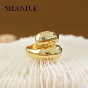 SHANICE Punk 925 Sterling Silver Open Ring for Women Girls