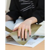 SHANICE Punk 925 Sterling Silver Open Ring for Women Girls