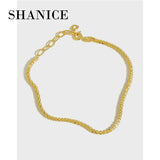 SHANICE 925 Silver Chain Punk Star Bracelet Women