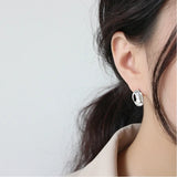 SHANICE 925 Silver Irregular Small Stud Earrings for Women