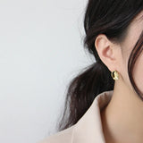 SHANICE 925 Silver Irregular Small Stud Earrings for Women