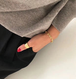 SHANICE INS 925 Silver Bracelet Women Chain Bangles Pulseira Fine Jewelry