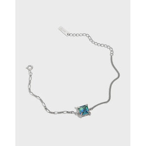 SHANICE INS 925 Silver Micro Inlay Adjustable Bracelet
