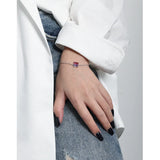 SHANICE INS 925 Silver Micro Inlay Adjustable Bracelet