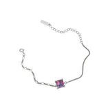 SHANICE INS 925 Silver Micro Inlay Adjustable Bracelet