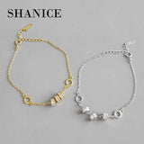 SHANICE INS S925 Silver Bracelet Lucky Beads CZ Jewelry Rose Women's Bracelet