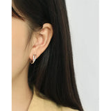 SHANICE INS 925 Silver X Stud Earrings Stylish Jewelry