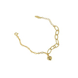 S925 Sterling Silver Bracelet Minimalist Wild Love Chain Texture Fine Jewelry