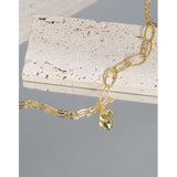 S925 Sterling Silver Bracelet Minimalist Wild Love Chain Texture Fine Jewelry