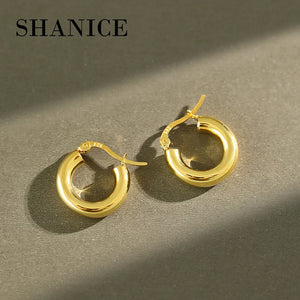 SHANICE Ins S925 Silver Stud Earrings Hip-hop Small Earrings