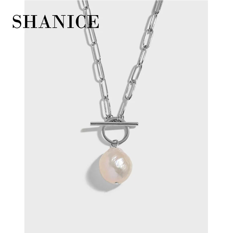 SHANICE Baroque Freshwater Pearl Necklace S925 Sterling Silver