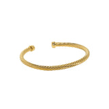 SHANICE Irregular Twist Pattern 925 Sterling Silver Bracelet Gift For Women