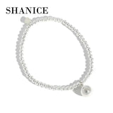 SHANICE Charm S925 Beaded Ball Chain Bracelet Charms Fashion Pendant Bracelet
