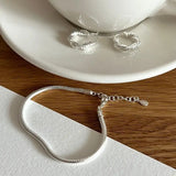 SHANICE S925 Sterling Silver Heavy Industry Snake Bone Bracelet