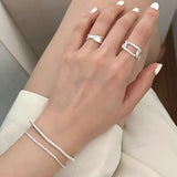 SHANICE S925 Sterling Silver Heavy Industry Snake Bone Bracelet