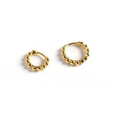 SHANICE 925 Silver Round Beads Stud Earrings