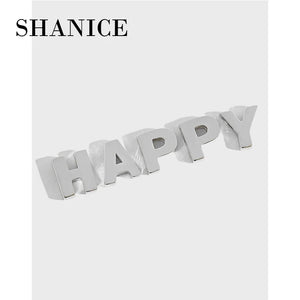 SHANICE Sterling Silver Letter Pendant DIY INS Pendant