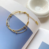 SHANICE Multi-layer Beads Bracelet, 925 Sterling Silver
