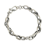 SHANICE S925 Sterling Silver Bracelet Retro Thai Silver Chain Hip Hop Party Rock