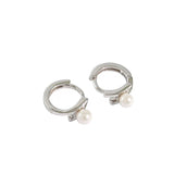 SHANICE S925 Silver Pearl Earrings for Women