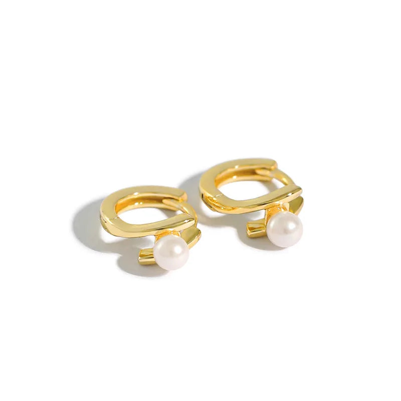 SHANICE S925 Silver Pearl Earrings for Women