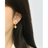 SHANICE S925 Silver Heart Pendant Earrings