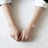 SHANICE S925 Sterling Silver Beaded Bracelet