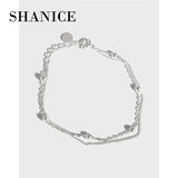SHANICE S925 Double Layer Bracelet Student Female Bracelet Chain