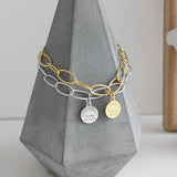 SHANICE S925 Geometric Round Tag Chain Women's Bracelet