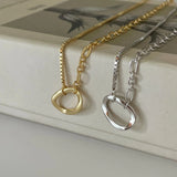 SHANICE S925 Sterling Silver Box Necklace Combo