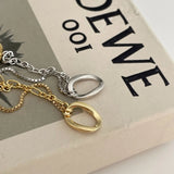 SHANICE S925 Sterling Silver Box Necklace Combo