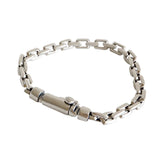SHANICE S925 Silver Retro Old Cross Chain Bracelet Hip Hop Party Rock