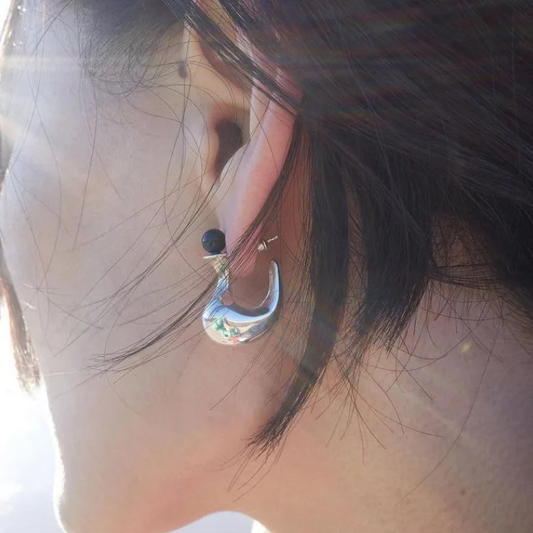SHANICE S925 Silver Agate Vase Earrings