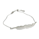SHANICE 925 Sterling Silver Leaf Women's Bracelet Bangle Christmas Gift