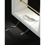 SHANICE 925 Sterling Silver Leaf Women's Bracelet Bangle Christmas Gift