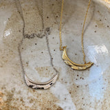 SHANICE S925 Silver Leaf Necklace Geometric Clavicle Chain Pendant Jewelry