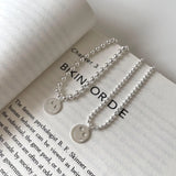 SHANICE 925 Silver Smile Face Beads Chain Bracelet for Women