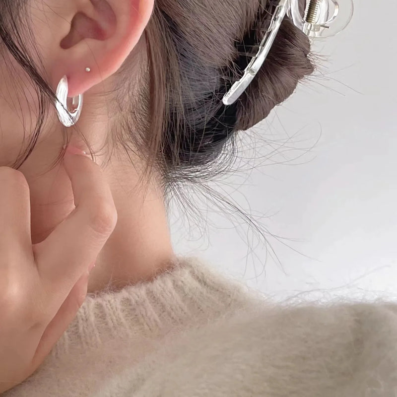 SHANICE 925 Silver Geometric Earrings - Stylish Multi-layered Ins Earrings