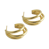 SHANICE S925 Silver Hoop Earrings Geometric Circle Women's Jewelry