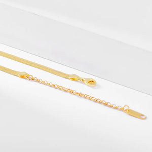 SHANICE Wide Snake Choker 925 Silver Necklace