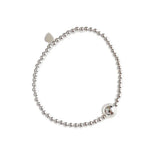 SHANICE S925 Sterling Silver Beaded Bracelet 3mm Round Bead Female Jewelry