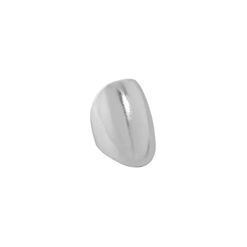 SHANICE S925 Sterling Silver Geometric Oval Ear Cuff Earrings