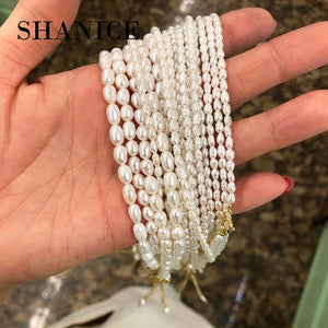 Shanice Small Irregular Pearl Clavicle Choker Necklace