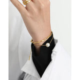 SHANICE Punk S925 Silver Chain Bracelet Vintage Hasp Birthday Gift