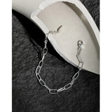 SHANICE Punk S925 Silver Chain Bracelet Vintage Hasp Birthday Gift