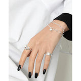 SHANICE Punk S925 Silver Chain Bracelet Vintage Hasp Birthday Gift