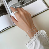 SHANICE Punk S925 Silver Bracelet Baby's Breath Cauliflower Woman Bracelet