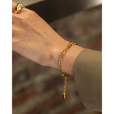 SHANICE Punk S925 Sterling Silver Small Design Chain Charm Bracelet