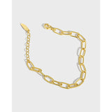 SHANICE Punk S925 Sterling Silver Small Design Chain Charm Bracelet