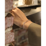 SHANICE Punk S925 Sterling Silver Small Design Chain Charm Bracelet